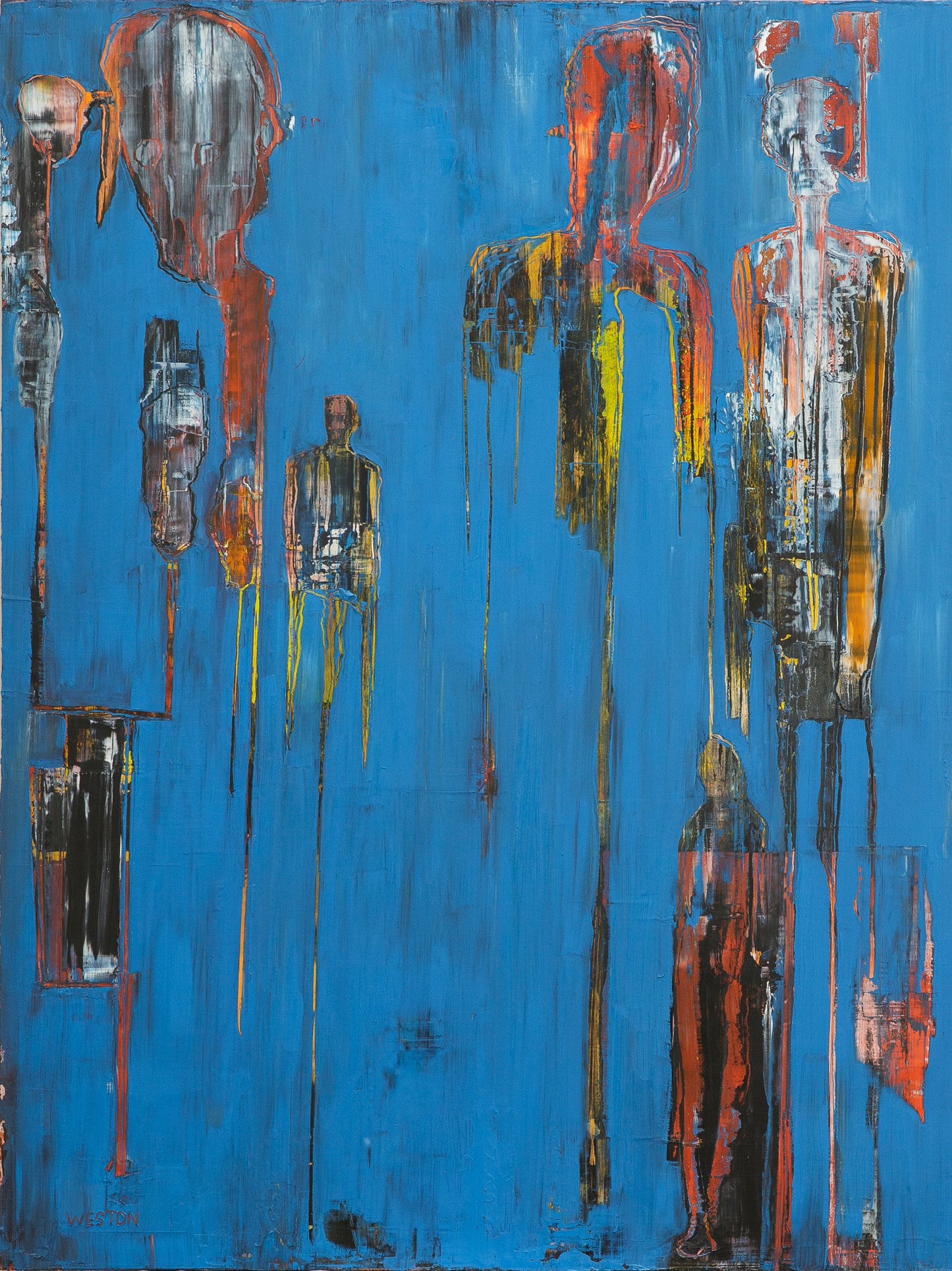 'HANGMANS JURY' OIL ON BOARD 83 x 65 cm Original Art Work