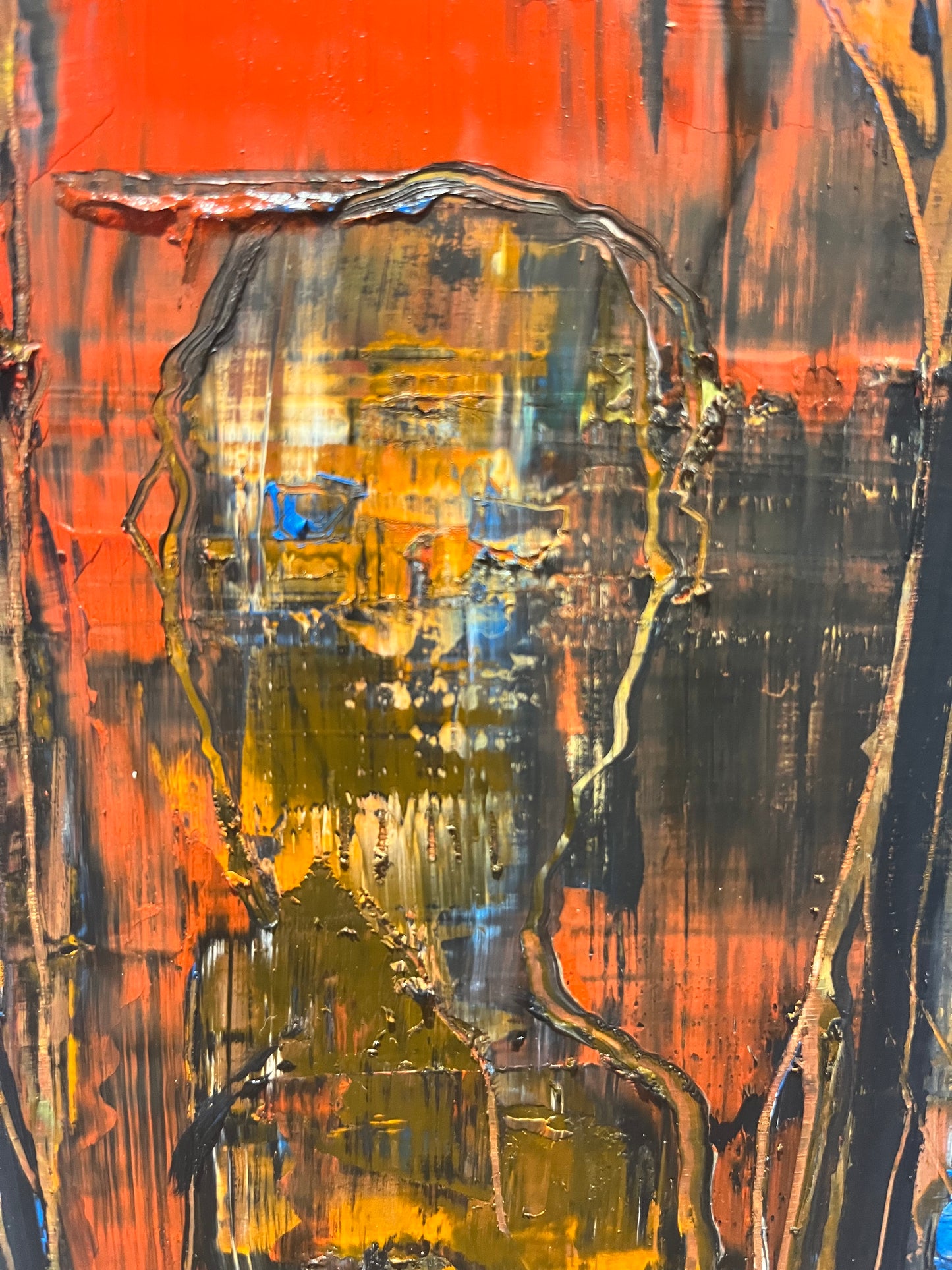 'KING' OIL ON BOARD 123 x 80cm ORIGINAL ARTWORK