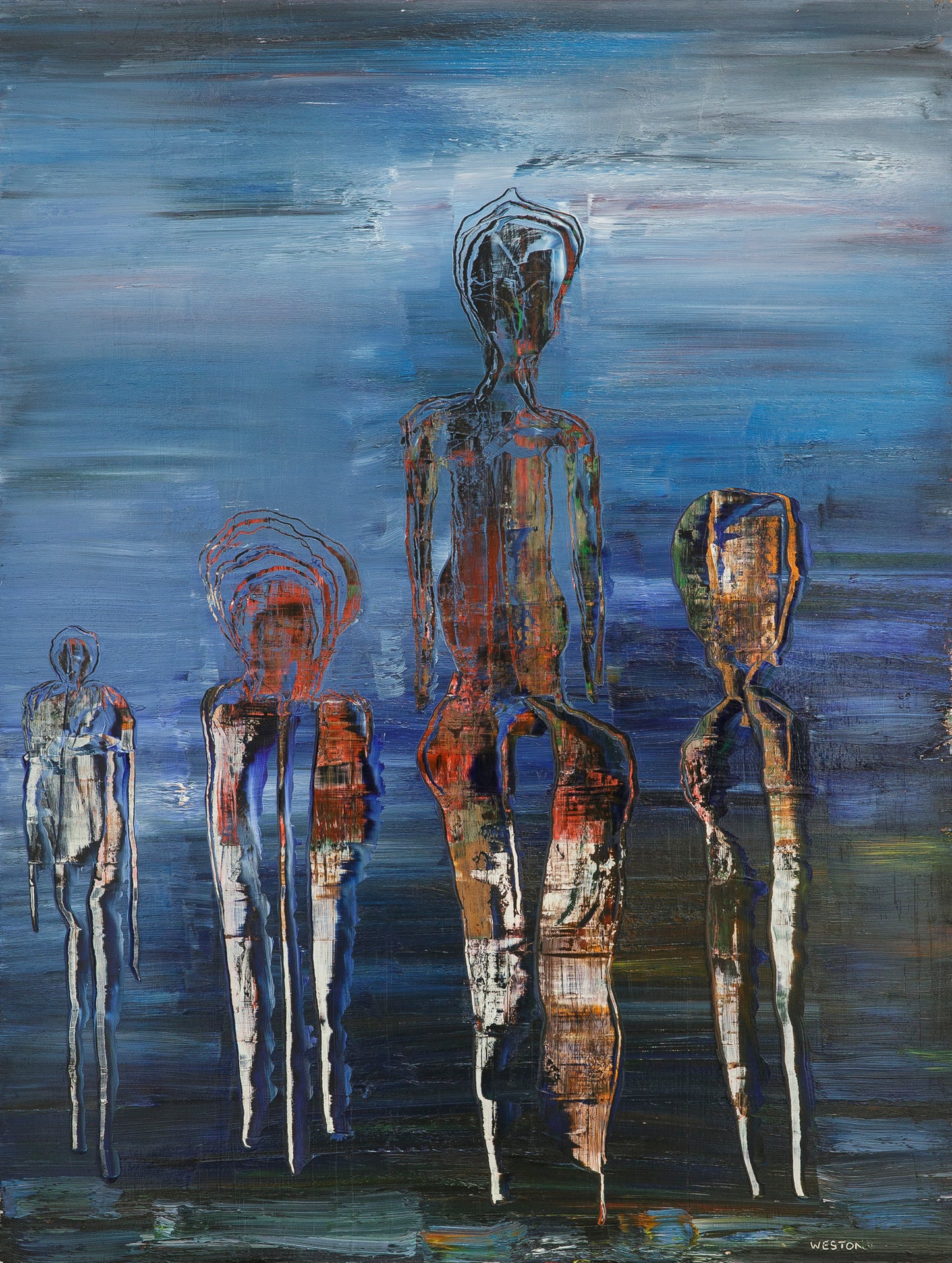 'OUT THERE' OIL ON BOARD 83 x 65 cm Original Art Work