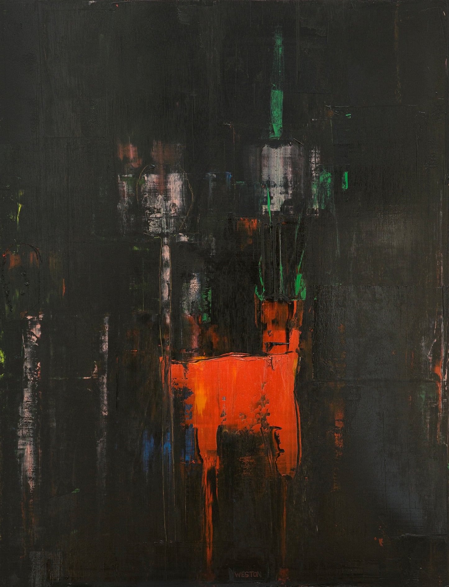 'THE DARKNESS PART 2' OIL ON BOARD 83 x 65 cm Original Art Work