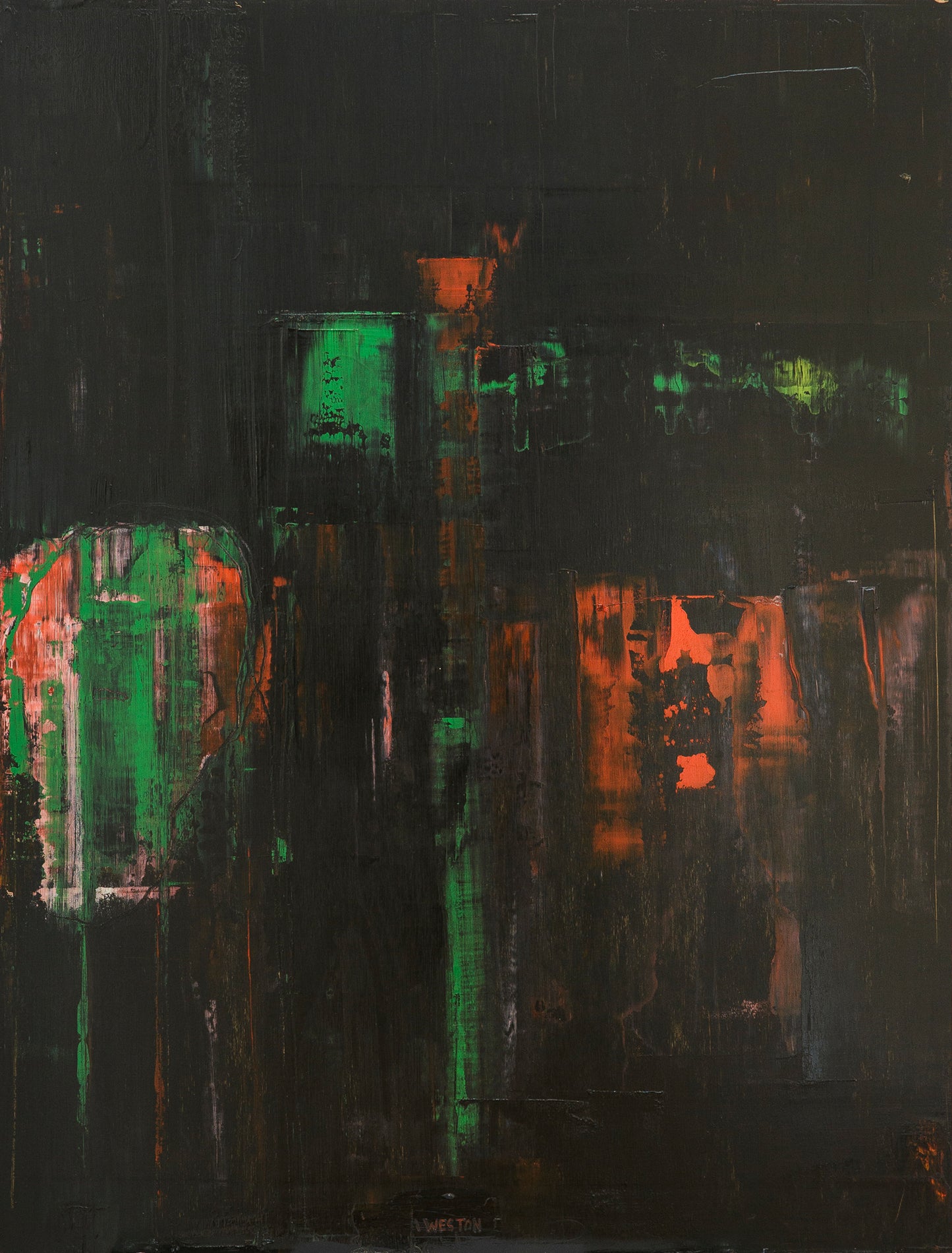 'THE DARKNESS PART 1' OIL ON BOARD 83 x 65 cm Original Art Work