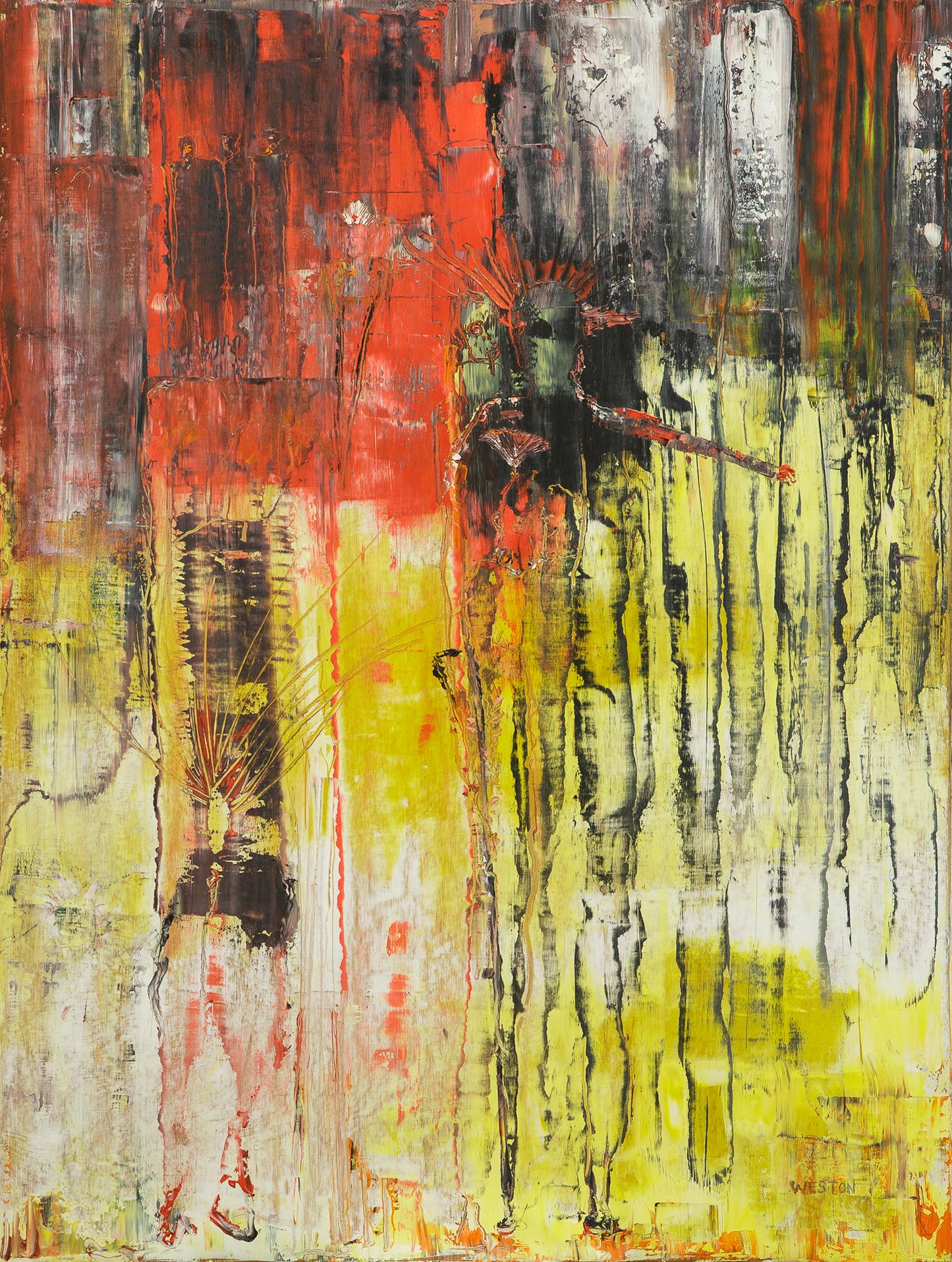 'THE MAN WITH TWO FACES' 83 x 65 cm Original Art Work