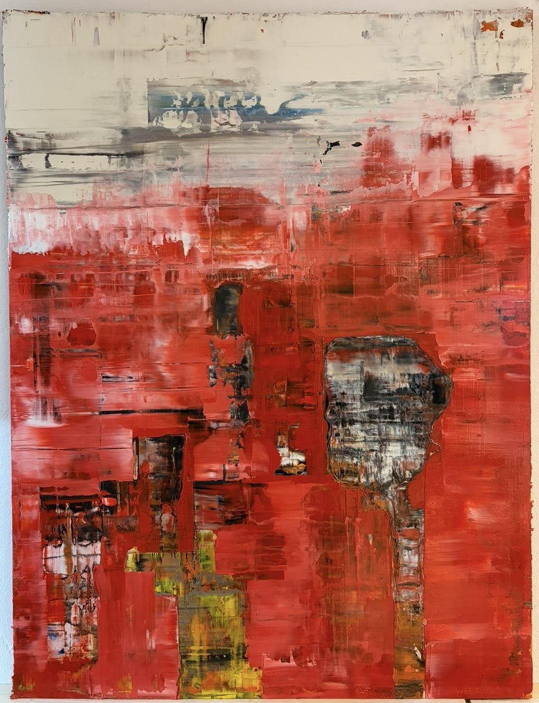 'INTO THE VOID ' OIL ON BOARD  83 x 65 cm Original Art Work (Copy)